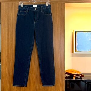 Pistola:  10.5" Rise Cigarette Ankle Jean, Size 28, Dark Wash